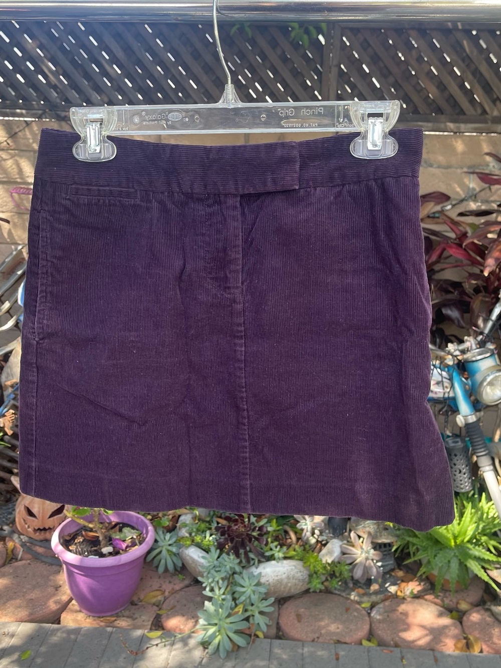 JCrew Corduroy Mini Skirt Purple Women's Size 0 Fall Night Out
